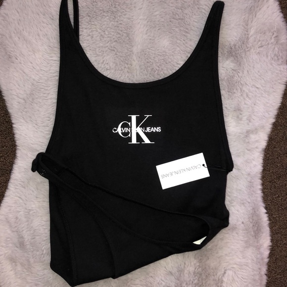 calvin klein logo bodysuit